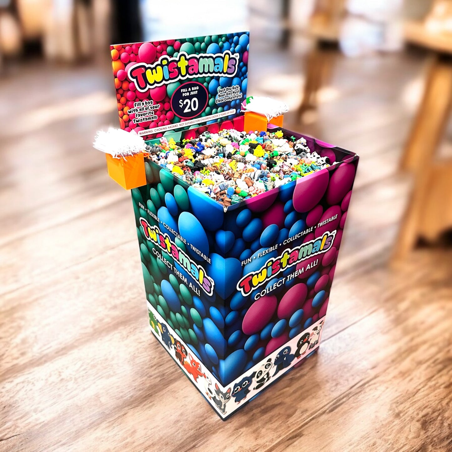 Twistamals Full Color Floor Display